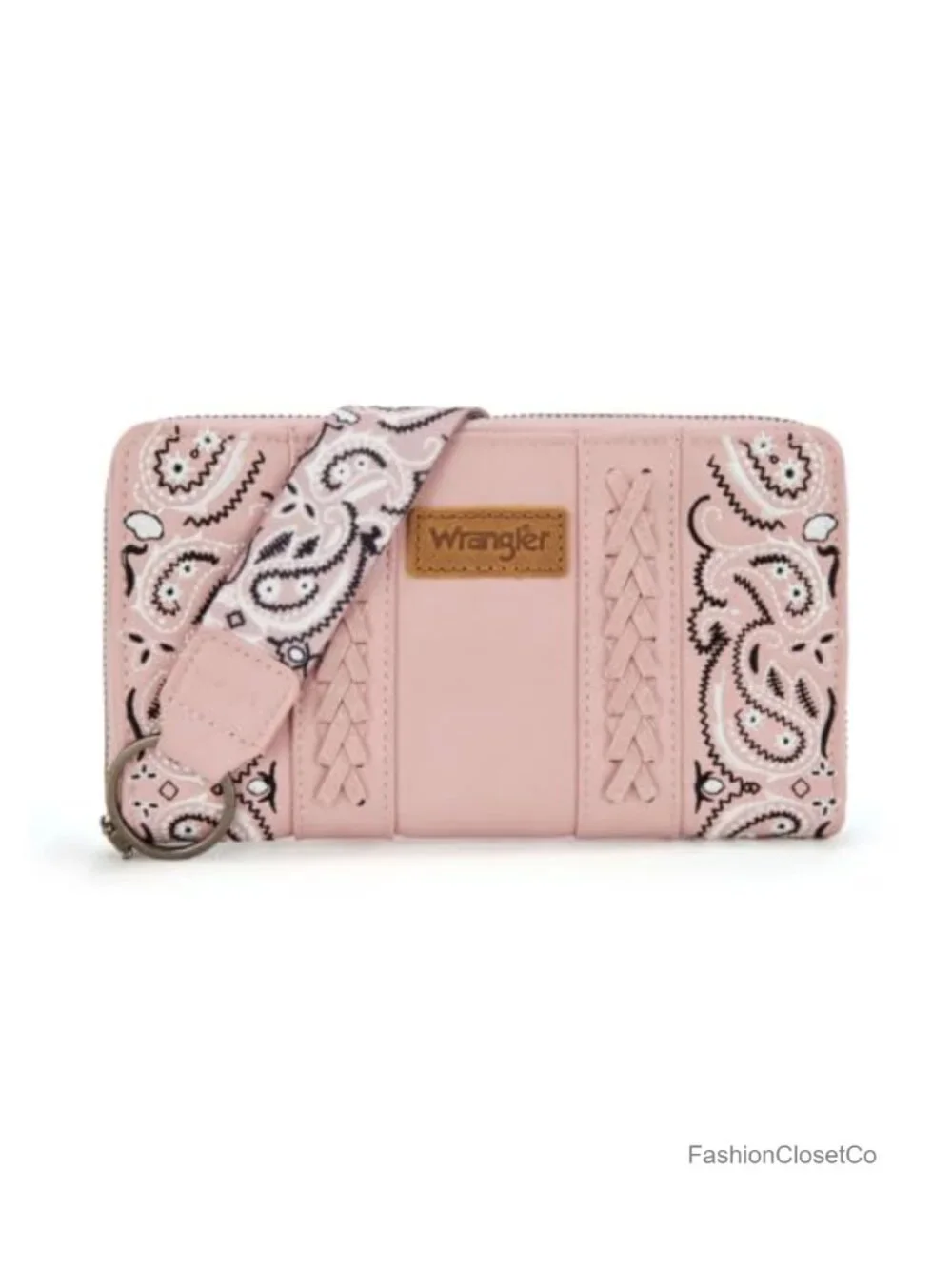 Wristlet Wallet RFID Blocking Zip Around Clutch Faux Leather